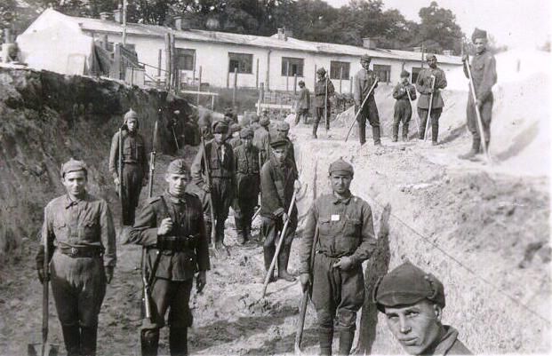 Russian POW's at the pow-zitadelle in Lvov